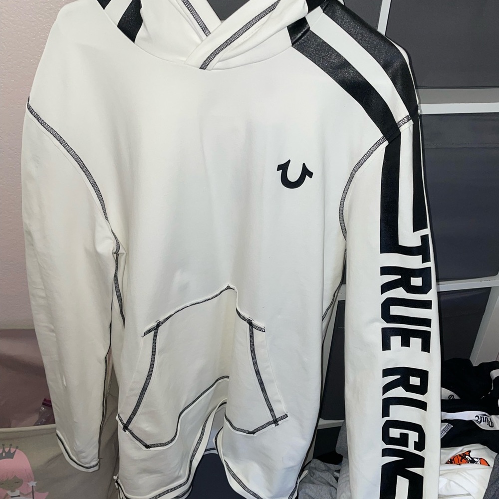 True Religion hooded varisty pullover